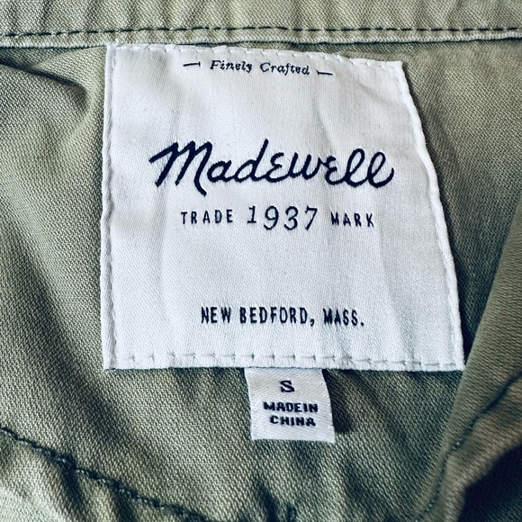 Madewell Cargo Canvas Army Green Surplus Jacket - Picture 8 of 8